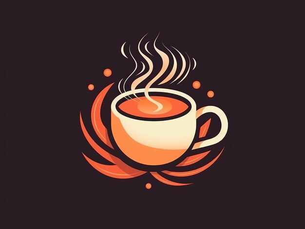 El logotipo del café para el restaurante Cafe