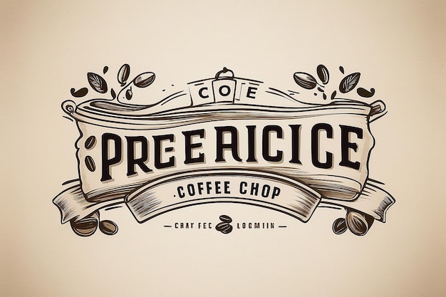 Foto el logotipo de la cafetería