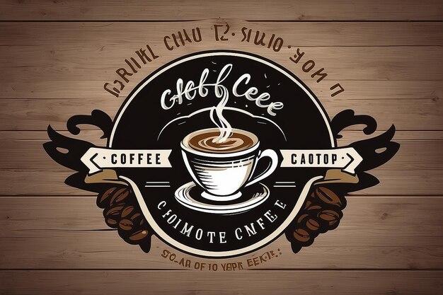 Foto el logotipo de la cafetería