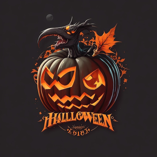 Logotipo de la camiseta de Halloween