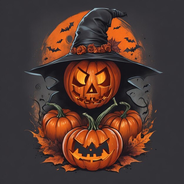 Logotipo de la camiseta de Halloween