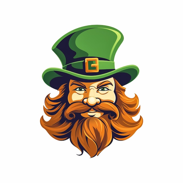 El logotipo de la cara del leprechaun