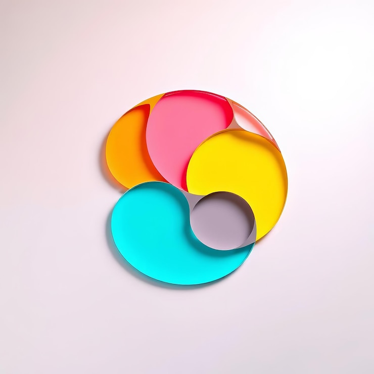 Foto un logotipo circular elegante y simple con una estética limpia y moderna