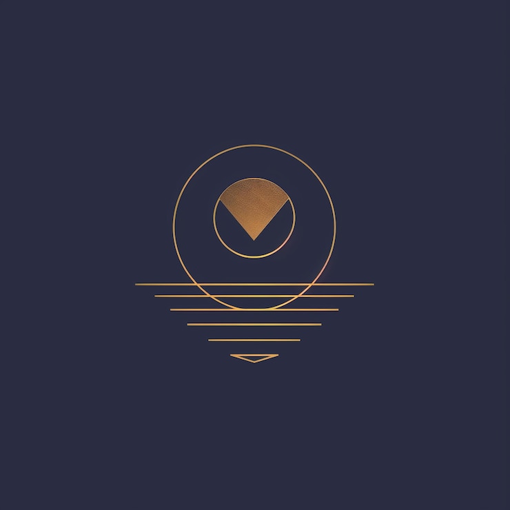 Foto un logotipo de una ciudad llamada el triángulo dorado