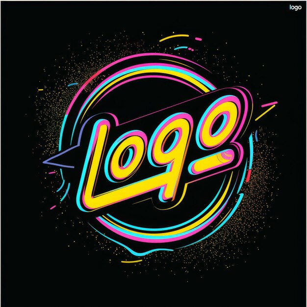 un logotipo colorido para la cabaña de madera se muestra en un círculo