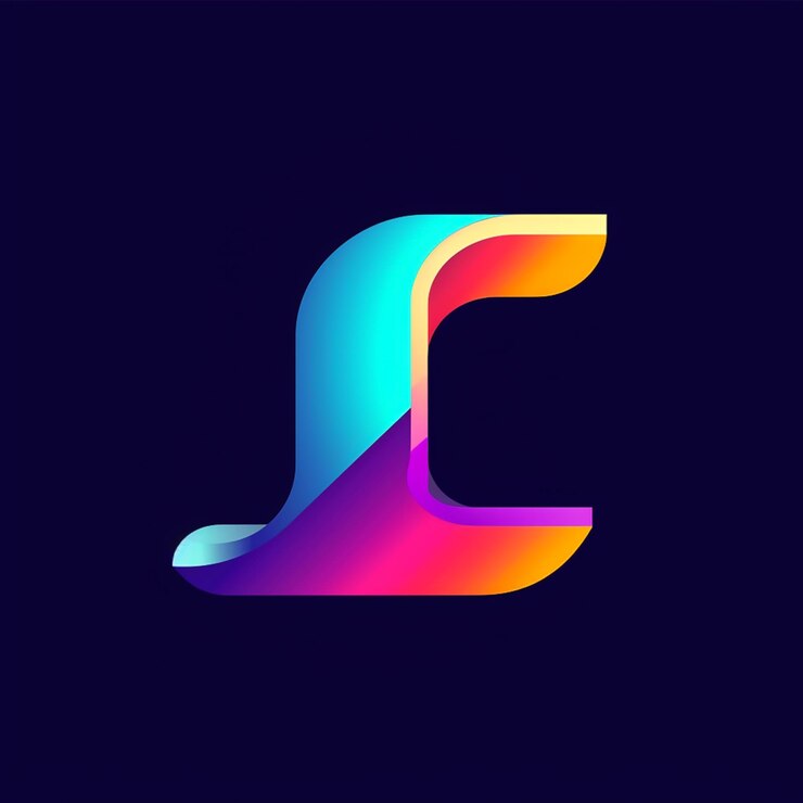 Foto un logotipo colorido con la letra l en él
