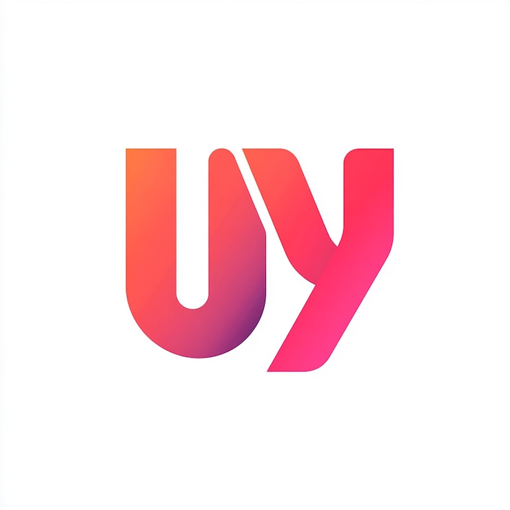 Foto un logotipo colorido con la letra u en él