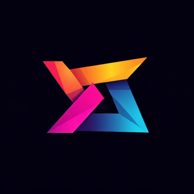 Foto un logotipo colorido con la letra z en él