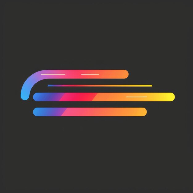 Foto un logotipo colorido con las letras 