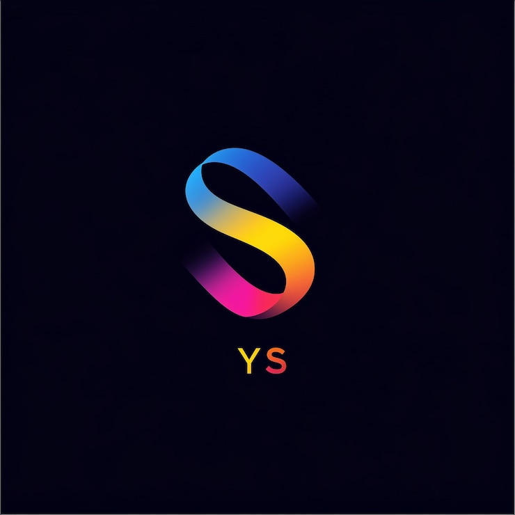 Foto un logotipo colorido con las letras s en él