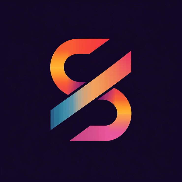 Foto un logotipo colorido con las letras s y las letras s.