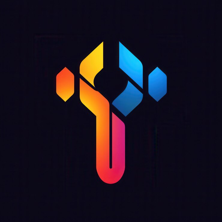 Foto un logotipo colorido con las letras x en él