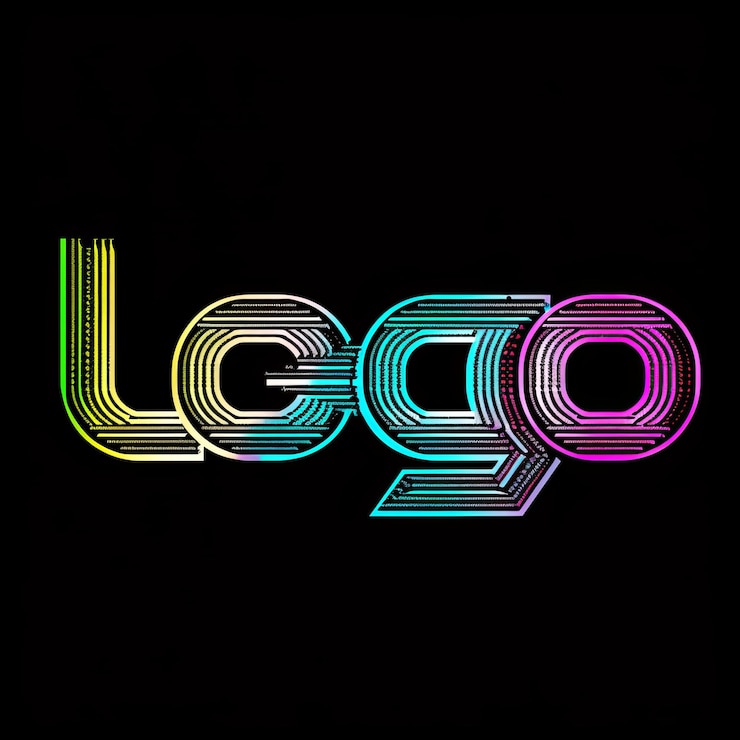 Foto un logotipo colorido para un logotipo de lg