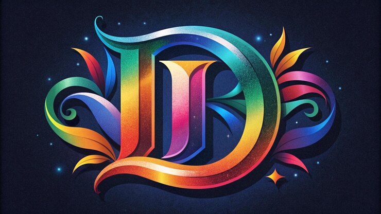 Foto un logotipo colorido con la palabra en él
