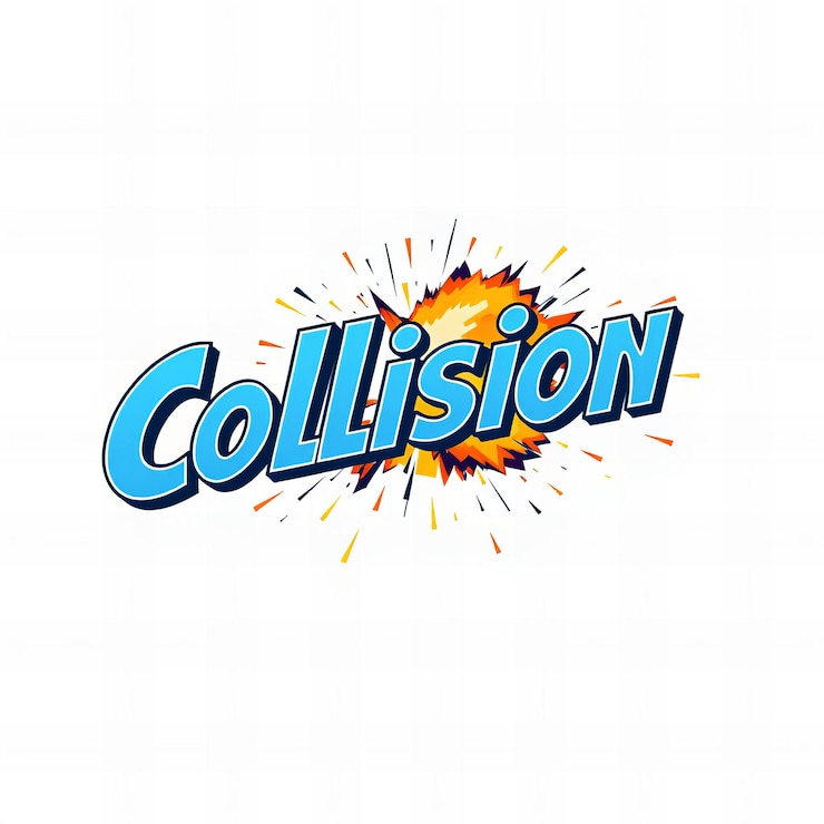 Foto el logotipo del cómic collision