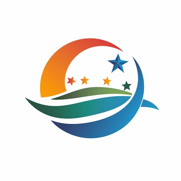 El logotipo de la compañía diseñado por AI Illustration