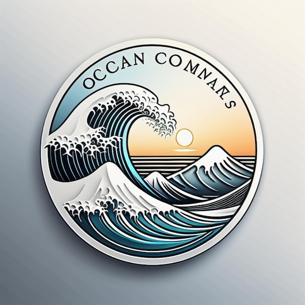 Foto un logotipo para la compañía oceanic