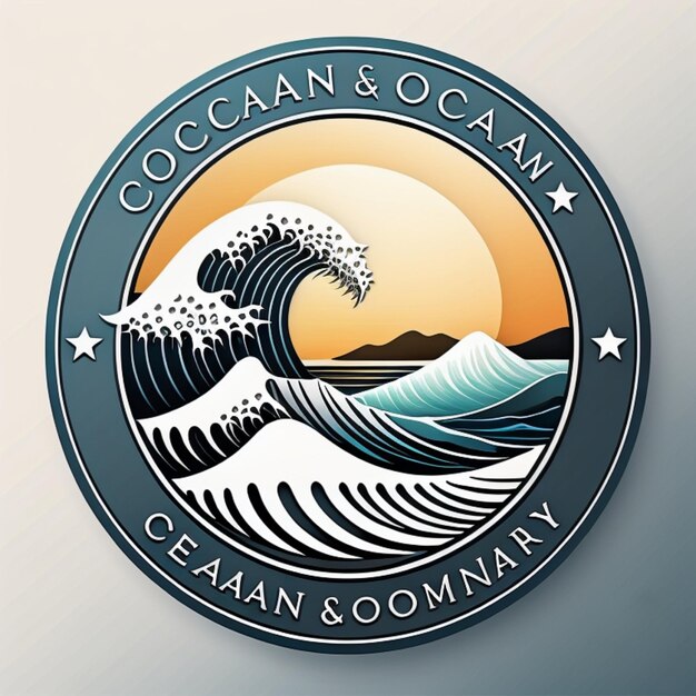 Foto un logotipo para la compañía oceanic