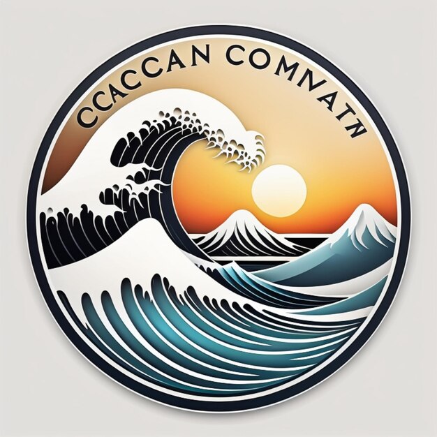 Foto un logotipo para la compañía oceanic