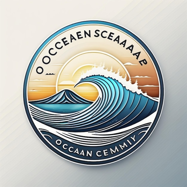 Foto un logotipo para la compañía oceanic