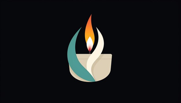 Foto un logotipo para una compañía de velas