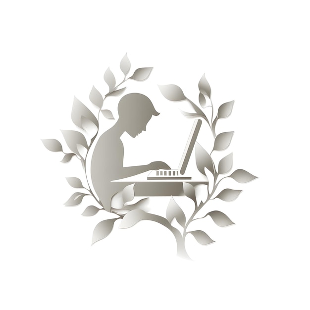un logotipo para una computadora que dice portátil