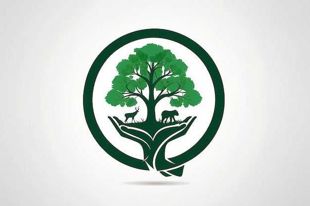 El logotipo de conservación del medio ambiente