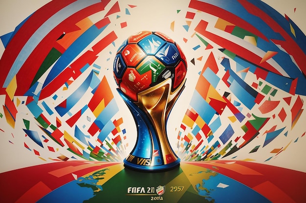 Foto el logotipo de la copa del mundo de la fifa