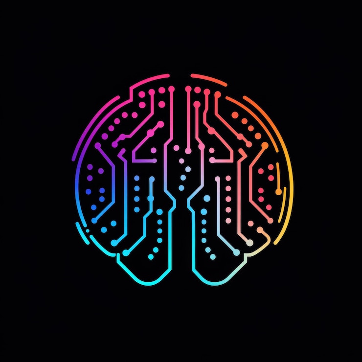 Foto un logotipo creativo que hace hincapié en la importancia de la inteligencia artificial