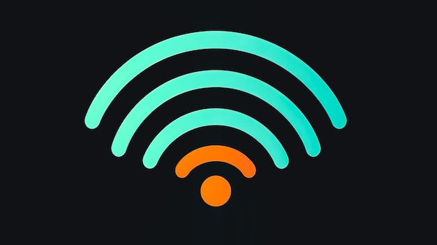 Foto logotipo creativo wifi icono diseño generativo ai