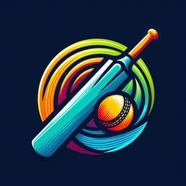 Foto logotipo cricket sportsmanship victory e emblema de unidade da equipe