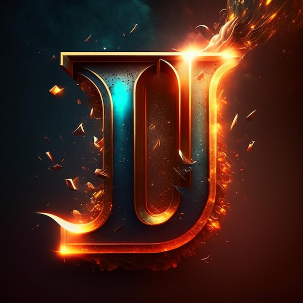 Logotipo D o logotipo de DJ o diseño de logotipo JU