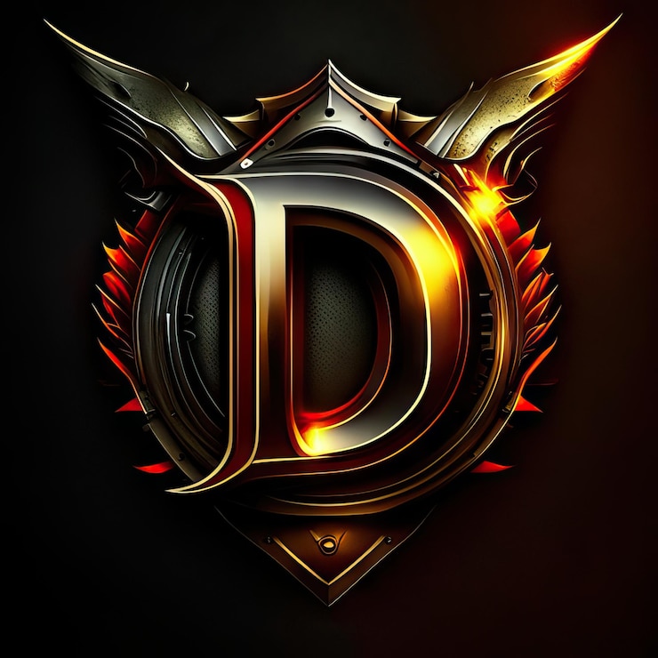 Foto logotipo d premium con detalles dorados ia generativa
