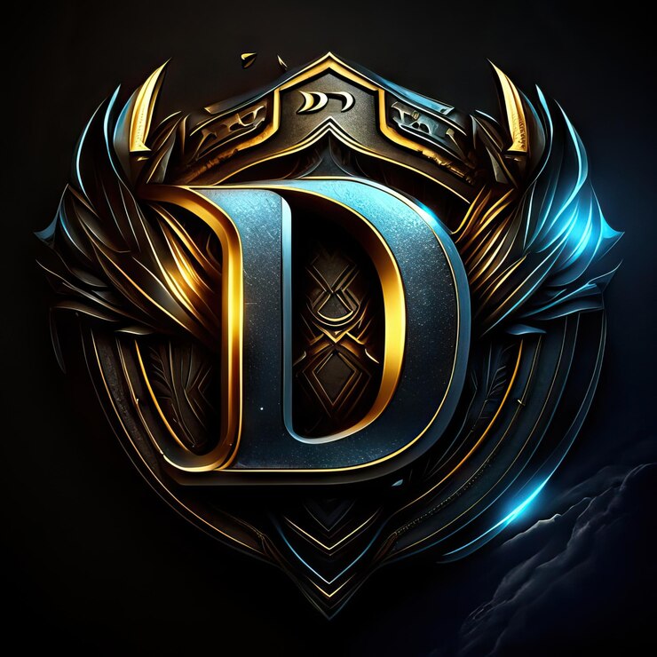 Foto logotipo d premium con detalles dorados ia generativa