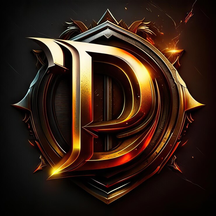 Foto logotipo d premium con detalles dorados ia generativa