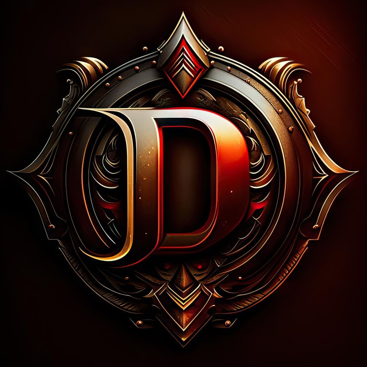Foto logotipo d premium con detalles dorados ia generativa