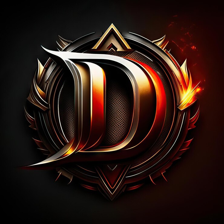 Foto logotipo d premium con detalles dorados ia generativa