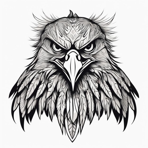 Logotipo da águia tribal majestosa