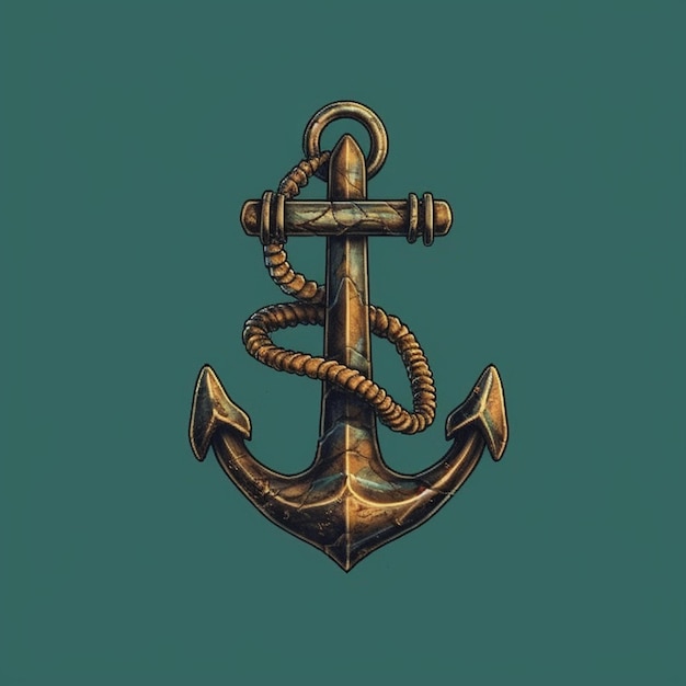 Logotipo da âncora do navio