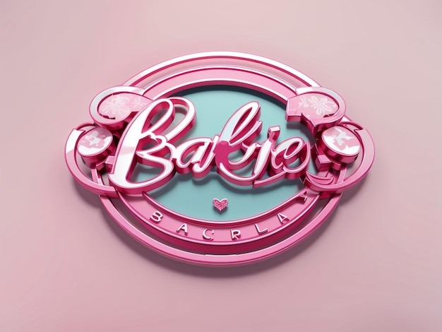 Foto logotipo da boneca barbie boneca de moda icônica e símbolo de empoderamento