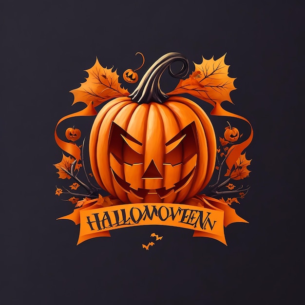 Logotipo da camiseta de Halloween