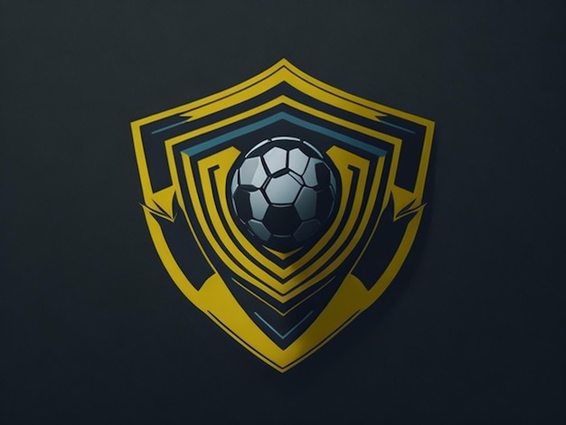 Logotipo da equipe de futebol e futebol