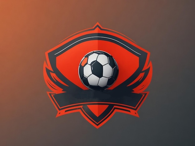 Logotipo da equipe de futebol e futebol