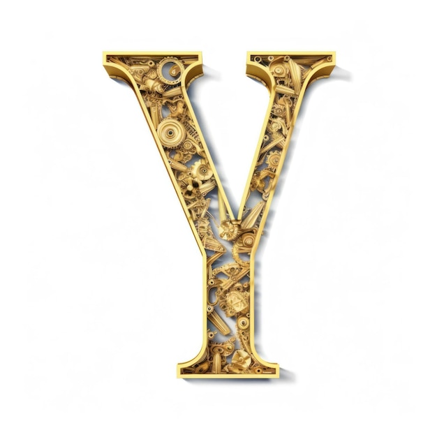 Logotipo da letra 3d logotipo do alfabeto uma letra do logotipo verde ouro fundo branco isolado jpg