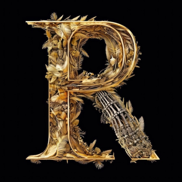 Foto logotipo da letra 3d logotipo do alfabeto uma letra do logotipo verde ouro fundo branco isolado jpg
