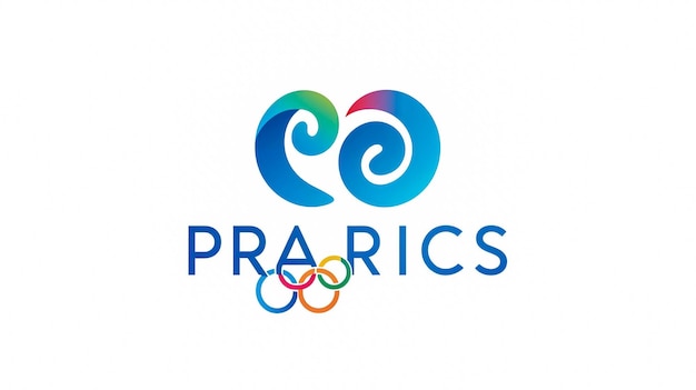 Logotipo das Olimpíadas de Verão de Paris 2024 Evento multisportivo internacional Ilustração vetorial isolada em w