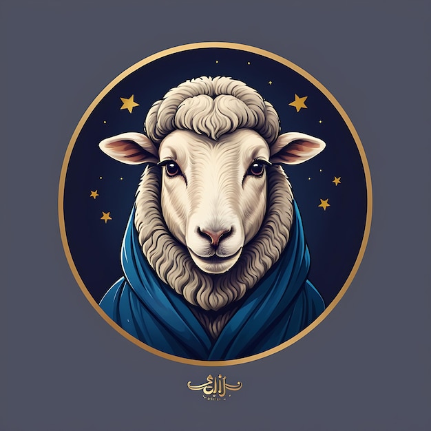 Logotipo das ovelhas Eid