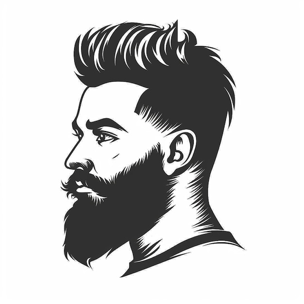 Logotipo de barbearia Pão de design vetorial