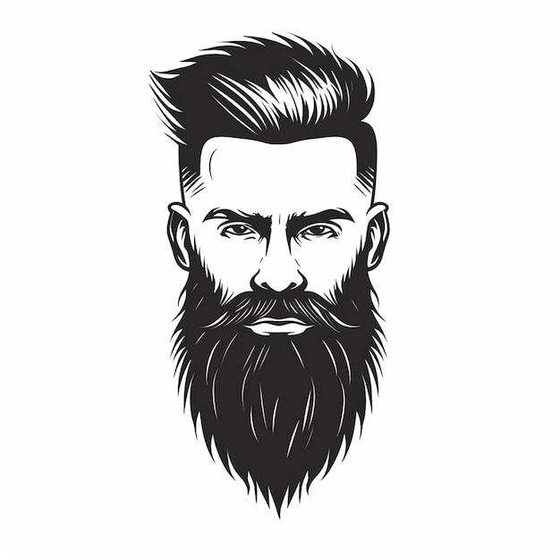 Logotipo de barbearia Pão de design vetorial