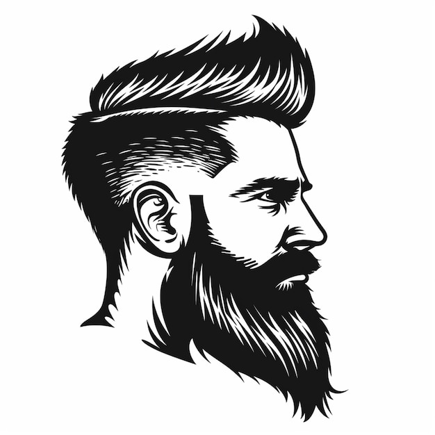 Logotipo de barbearia Pão de design vetorial